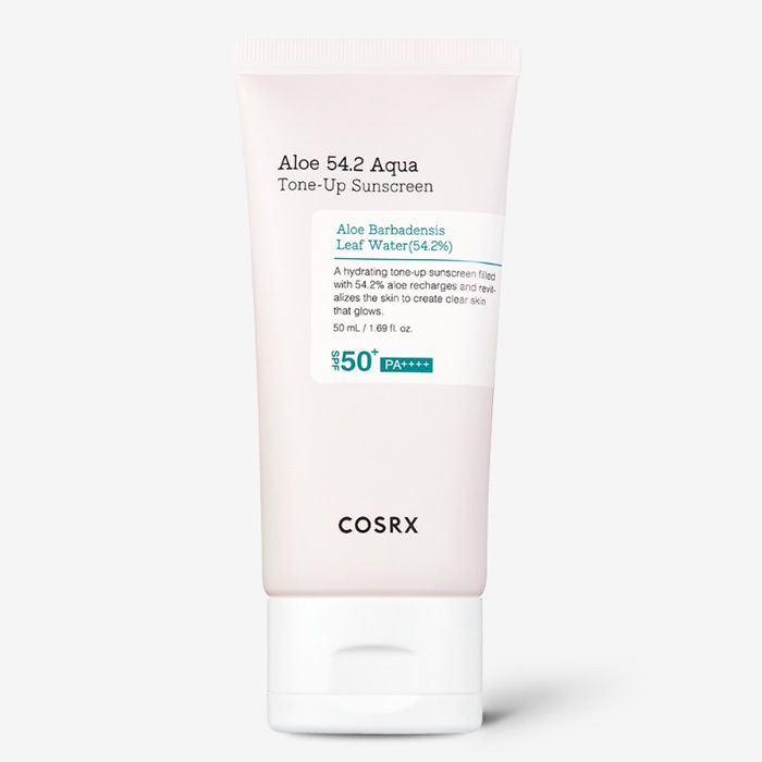 Cosrx Aloe 54.2 Aqua Tone-Up ครีมกันแดด SPF50+ korea k beauty ผลิตภัณฑ์ดูแลผิว กันแดด