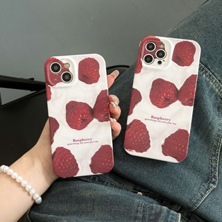 เคสโทรศัพท์มือถือ TPU กันกระแทก ลายสตรอเบอร์รี่ สําหรับ Apple IPhone 14 13 12 11 Pro Max