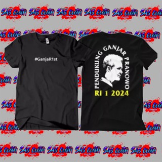 ดีมาก Ganjaris GANJAR1ST เสื้อยืด รองรับการเลือกตั้ง Ganjar Pranowo 2024