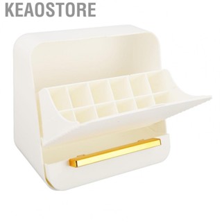 Keaostore Lipstick Storage Box Multi Compartments Phone Stand Holder Case for Eyelash