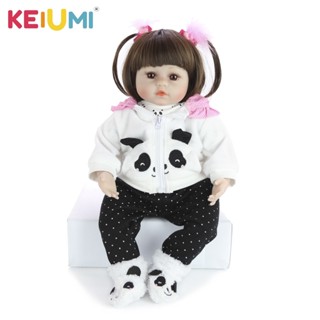 Keiumi ตุ๊กตาเด็กทารกแรกเกิด ซิลิโคนนุ่ม ขนาด 60 ซม.