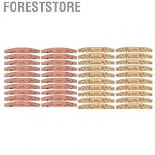 Foreststore Fingernail Files  Nail Art Tools Washable Reusable Half Moon File for Makeup Salons Home