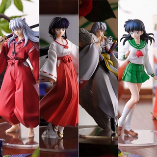 Deepsea studio [Quick delivery in stock]Inuyasha Action Figures Set - Includes Sesshomaru Kikyo and Kagome Higurashi - Perfect Model Ornament for Fans of the Anime