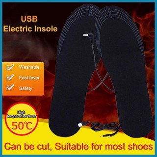 แผ่นอุ่นเท้าไฟฟ้า USB แบบนิ่ม แบบชาร์จไฟได้ สําหรับฤดูหนาว