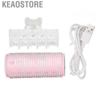 Keaostore Hair Roller Long Lasting Quick DIY Electric Portable Safe Intelligent Heating Design with  for Girls Curly