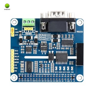 Waveshare Isolated หมวกขยาย RS485 RS232 สําหรับวงจรป้องกันออนบอร์ด Raspberry Pi 4B 3B+ 3B 2B SPI