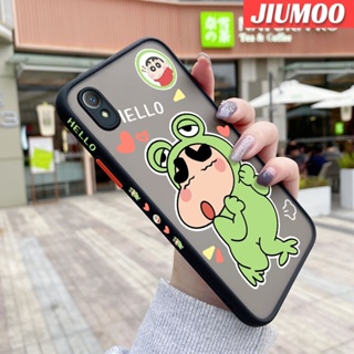 เคสโทรศัพท์มือถือ แบบใส ขอบสี่เหลี่ยม กันกระแทก ลายการ์ตูนชินจังซน สําหรับ VIVO Y1s Y91C