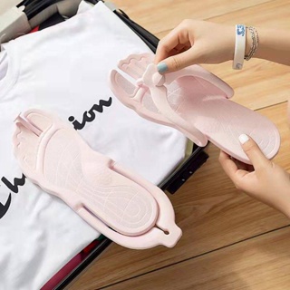 Foldable Flip Flops Travel Portable Travel Non-Slip Men and Women Couple Business Trip Hotel Bath Anti-Beriberi Cool AFuE