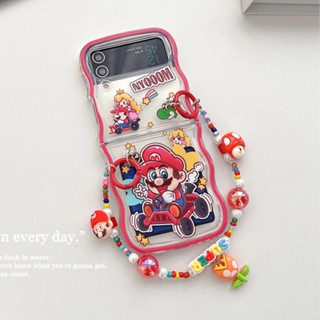 【Fold Wave】เคส TPU นิ่ม กันกระแทก ป้องกันเลนส์ สําหรับ SAMSUNG Z Flip3 Flip4