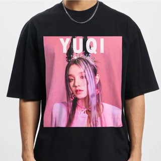  พิมพ์ลาย Yuqi G-Idle เสื้อกันหนาว พิมพ์ลายกราฟฟิค I Feel Album สไตล์วินเทจ เรโทร สําหรับทุกเพศ ทุกวัย