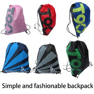 Waterproof Double Layer Drawstring Backpack Shoulder Bag Beach Travel Pouch