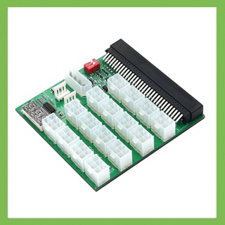 Atx บอร์ดเซิร์ฟเวอร์พาวเวอร์ซัพพลาย 16x 6Pin 12V 64pin สําหรับขุด BTC