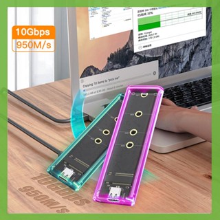 เคสใส M.2 LED RGB USB C 3.1 10Gbps สําหรับแล็ปท็อป