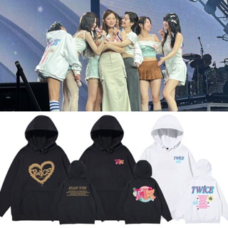 เสื้อกันหนาว มีฮู้ด ลาย Kpop TWICE สําหรับผู้ชาย และผู้หญิง