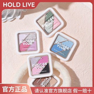 Hold LIVE พาเลตต์อายแชโดว์ เนื้อแมตต์ สีชมพู สีฟ้า สําหรับแต่งหน้า