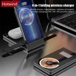 Hotwind อุปกรณ์ที่ชาร์จโทรศัพท์มือถือไร้สาย แบบปุ่มดูดแม่เหล็ก D4V6