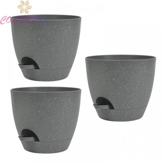 【COLORFUL】Water-Free Flower Pot Detachable Side Watering High Quality Plastic Flower Pot