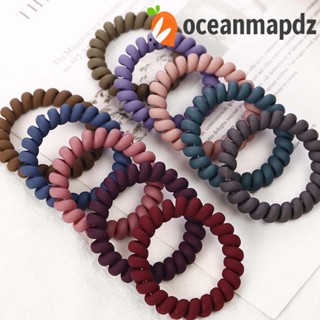 OCEANMAPDZ ยางรัดผมหางม้า เนื้อแมตต์ สีพื้น สําหรับผู้หญิง