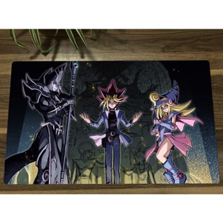 Yugioh Playmat Dark Magician &amp; Yugi Muto TCG แผ่นรองเมาส์ สําหรับเล่นเกม