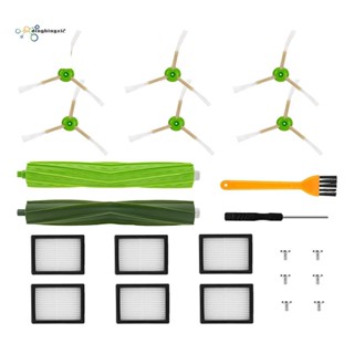 แปรงหลัก แปรงด้านข้าง แผ่นกรอง แบบเปลี่ยน สําหรับหุ่นยนต์ดูดฝุ่น IRobot Roomba I7 I7+ I7 Plus J7 E5 E6 E7 I E &amp;J 1 ชุด