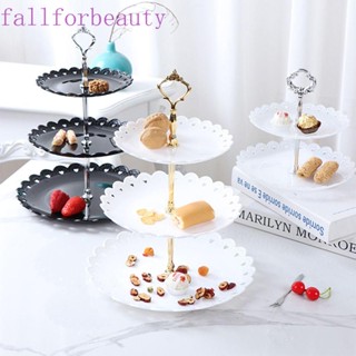 FALLFORBEAUTY ถาดวางเค้ก ผลไม้ 3 ชั้น สําหรับงานแต่งงาน