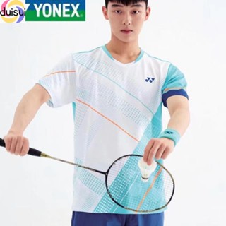 Duisui Yonex Anniversary ชุดกีฬาแบดมินตัน แขนสั้น แห้งเร็ว สไตล์เกาหลี สําหรับผู้ชาย และผู้หญิง