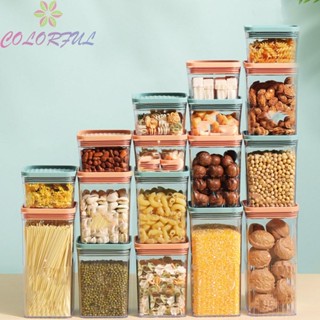 【COLORFUL】Storage Container 71*101*134grams ABS Material Airtight Plastic With Lock Lid