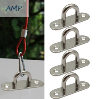 ⚡READYSTOCK⚡Part Hanging Plate Eye Plate Staple Fixed Buckle Marine Oblong Pad Silver