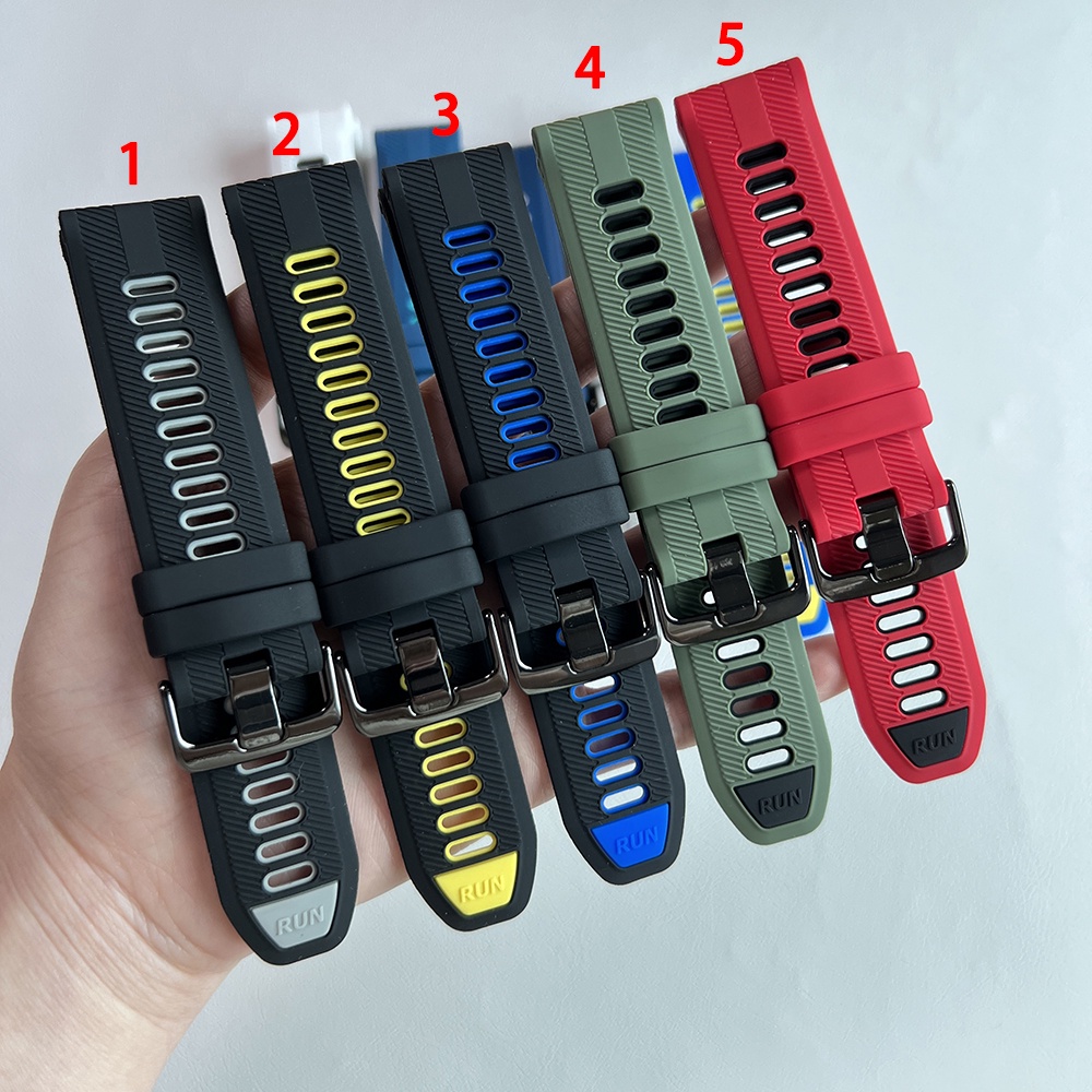 สายนาฬิกาข้อมือซิลิโคน กันน้ํา สําหรับ Garmin Forerunner 965 955 945 935 745