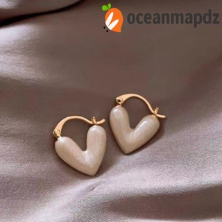 OCEANMAPDZ ต่างหูสตั๊ด รูปหัวใจ สวยหรู หยดน้ํามัน หวานแหวว ไม่ซ้ําใคร อารมณ์ผู้หญิง ต่างหูสตั๊ด