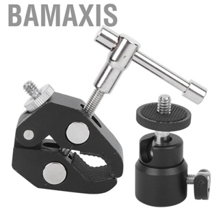 Bamaxis Aluminium Alloy Small Ballhead + Video  Clamp 3/8  1/4 Screw For