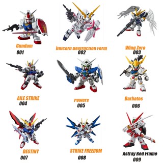 BANDAI Wanda GunDam Assembly Model Toy SDEX007 Red Alien Confused Darda Gundam Assembly Plastic Model Kit Action. Toy Figures