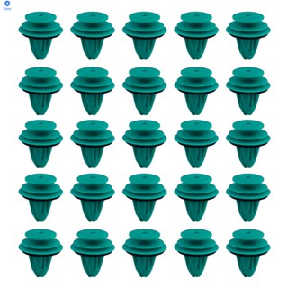 25 ชิ้น Green Plaque Nylon Retaining Clip สำหรับ Toyota 90467-10188 【bluey】