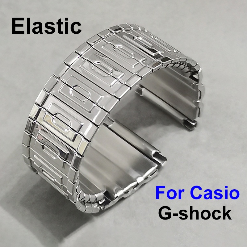 สายนาฬิกาข้อมือสเตนเลส แบบยืดหยุ่น สําหรับ Casio-G-shock DW-5600 GW-B5600 GWX-5600 DW5700