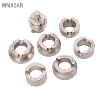 MMADAR 7 Pcs Set Watch Back Opener Die Kit Alloy Steel Dies and Adapter Case Remover อุปกรณ์เสริมสำหรับซ่อม