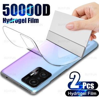 2 Pieces Full Cover Screen Protector Back Hydrogel Soft Film For xiaomi Redmi Note 12 Pro Plus 4G 5G Note12 Turbo 12C 11A Mi13 lite Mi12t 11T Pro