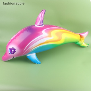 [fashionapple] ห่วงยางพองลม รูปปลาโลมา ขนาด 85 ซม. ของเล่นชายหาด สําหรับเด็ก