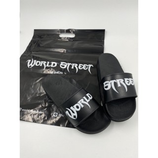 รองเท้าแตะ สกรีนนูน World Street