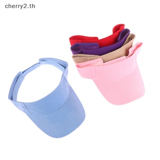 [cherry2] หมวกกอล์ฟ หมวกเทนนิส ระบายอากาศ ปรับได้ ป้องกันรังสียูวี 1 ชิ้น [TH]