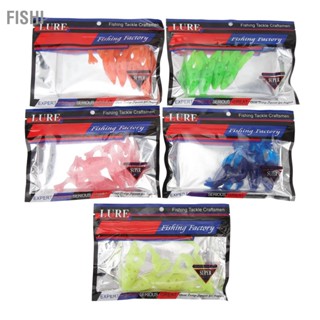 Fishi 20pcs Soft ซิลิโคนกบล่อ 8cm 5.5g เหยื่อประดิษฐ์กบเหยื่อตกปลานุ่มเหยื่อลอยน้ำหนักเหยื่อน้ำด้านบน