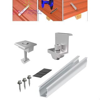 【COLORFUL】Solar Panel Module End Clips Fastening Rail Middle Clamp Solar Power Supplies