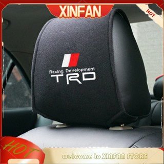 Xinfan TRD 1 ชิ้น ปลอกหมอนพนักพิงศีรษะรถยนต์ ปลอกหมอนผ้าฝ้าย ที่พักศีรษะ พร้อมกระเป๋า เบาะรถยนต์