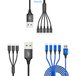 Steady สายชาร์จแยก Micro USB เป็น USB2 0 เป็นตัวแปลง MicroUSB หลายช่อง