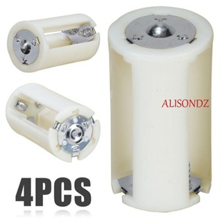 ALISONDZ ตัวแปลงแบตเตอรี่ เอาท์พุท 1.5V 4 ชิ้น ต่อชุด AA เป็น D 3 ชิ้น