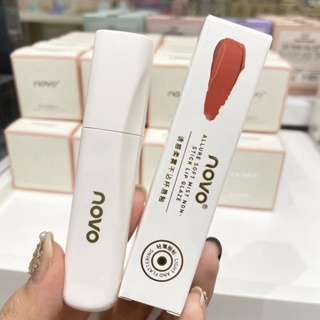 พร้อมส่ง NOVO5913 ลิปสติก เนื้อแมตต์กํามะหยี่ กันน้ํา กันเหงื่อ ไม่เหนียวติด ไม่จางหาย ไม่จางหาย สําหรับนักเรียน 0711hw