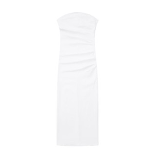  Midi Dress สีขาว 8801