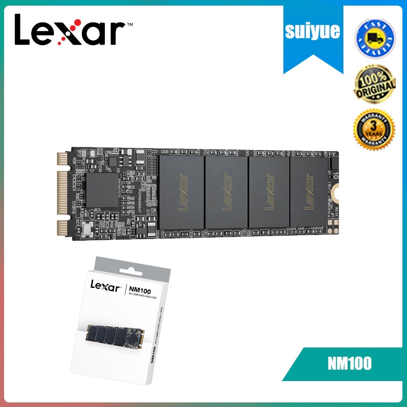 Lexar NM100 M2 2280 SSD M.2 SATA III 128gb 256gb 512gb HDD NGFF SSD M2 SATA HDD Disco Duro สําหรับเด