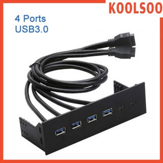 [Koolsoo] แผงฮับ USB ด้านหน้า 5.25 นิ้ว ความเร็วสูง สําหรับคอมพิวเตอร์ PC