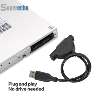 ♕พร้อมส่ง♕สายเคเบิลออปติคอลไดรฟ์ USB 2.0 SATA 7 + 6 Pin สําหรับแล็ปท็อป CD-ROM CD DVD [superecho.th]