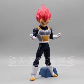 ส่งฟรี พร้อมส่ง โมเดลฟิกเกอร์ การ์ตูนดราก้อนบอล Back to the Theater Super Saiyan God Red-Haired Vegeta Red God Dahl สําหรับตกแต่งบ้าน